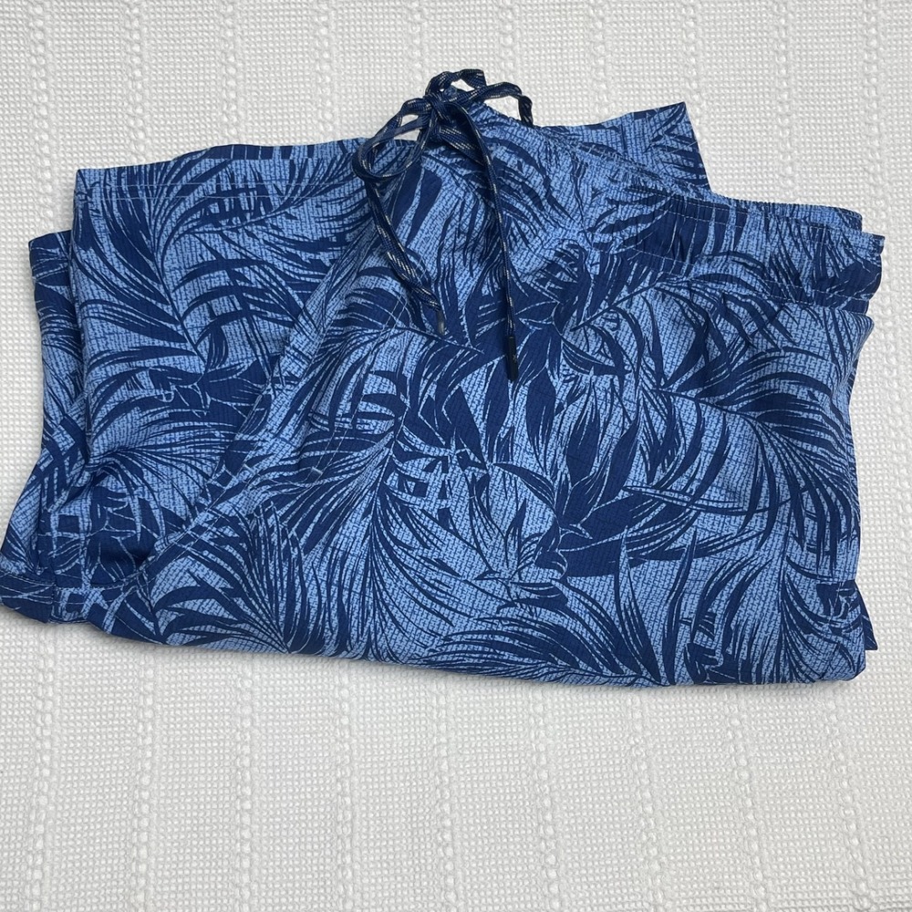 ZeroXposur Swim Trunks Size XL Swimming Trunks Blue‎ Palm Tree